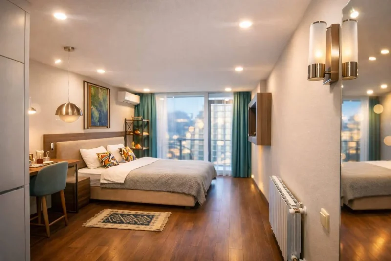 1-комнатная квартира, 33,2 м², Rainbow — материалы квартиры